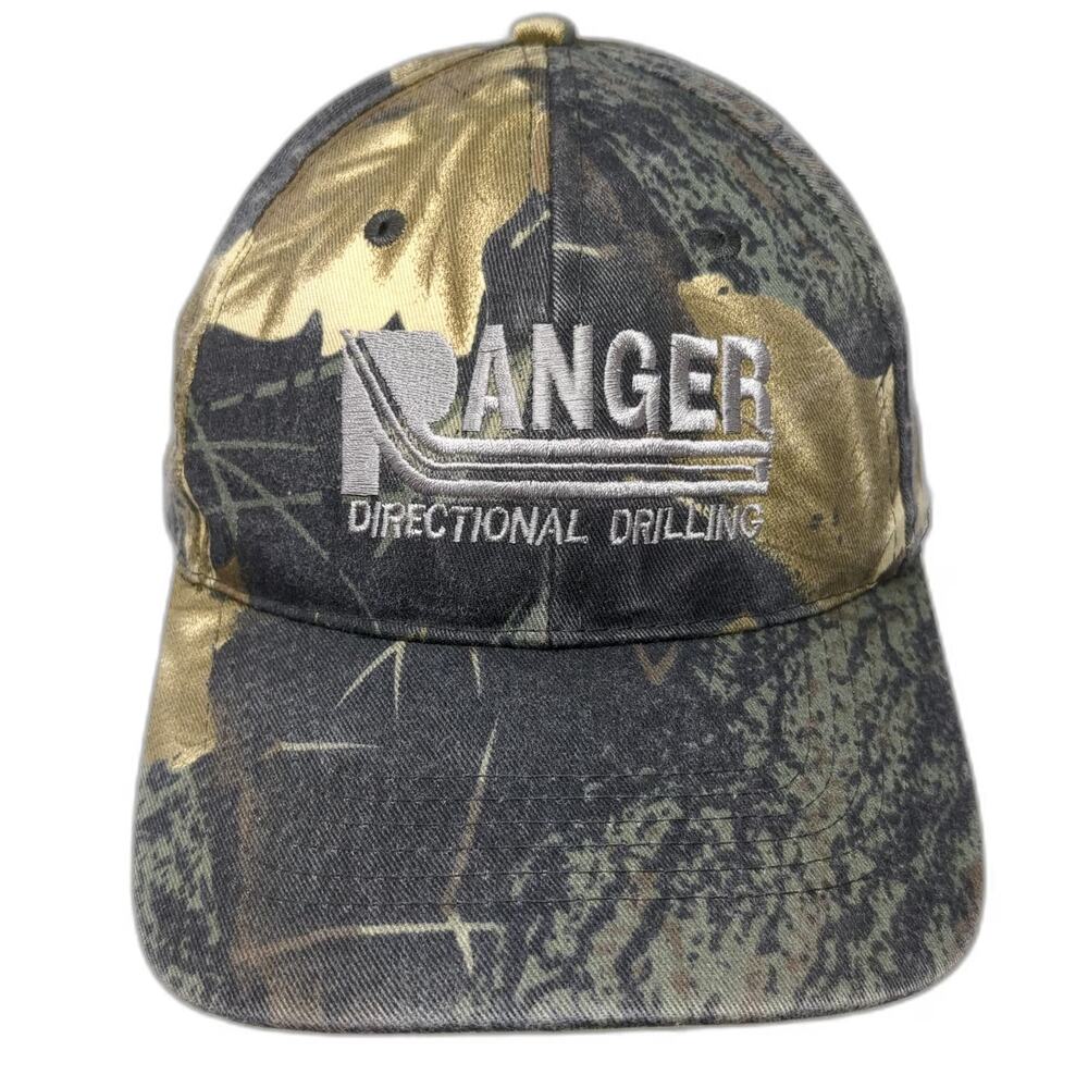 Green Camo Ranger Directional Drilling One Size Baseball Cap Hat Strapback
